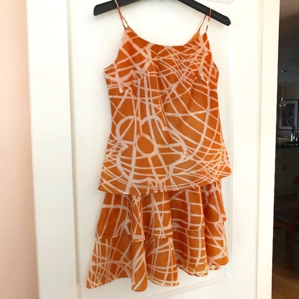 Vintage Party Mini Dress with Spaghetti Straps, Size 9